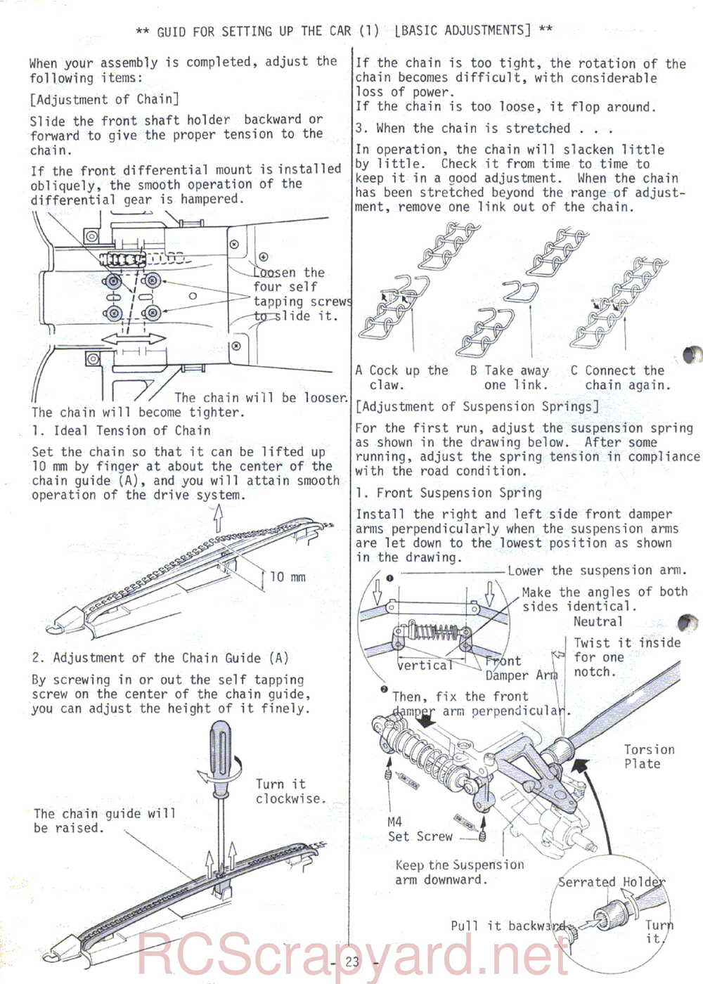 Kyosho - 3068 - Gallop-4WDS - Manual - Page 23