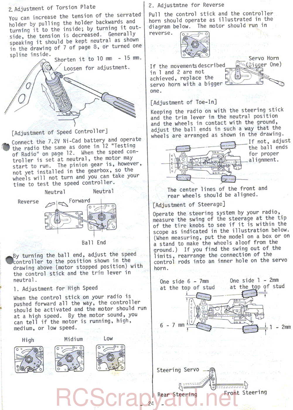 Kyosho - 3068 - Gallop-4WDS - Manual - Page 24