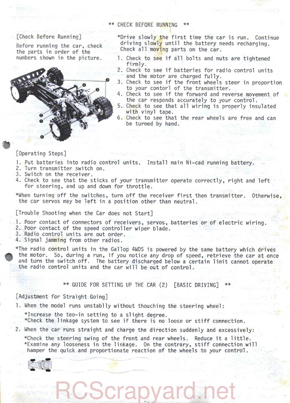 Kyosho - 3068 - Gallop-4WDS - Manual - Page 26