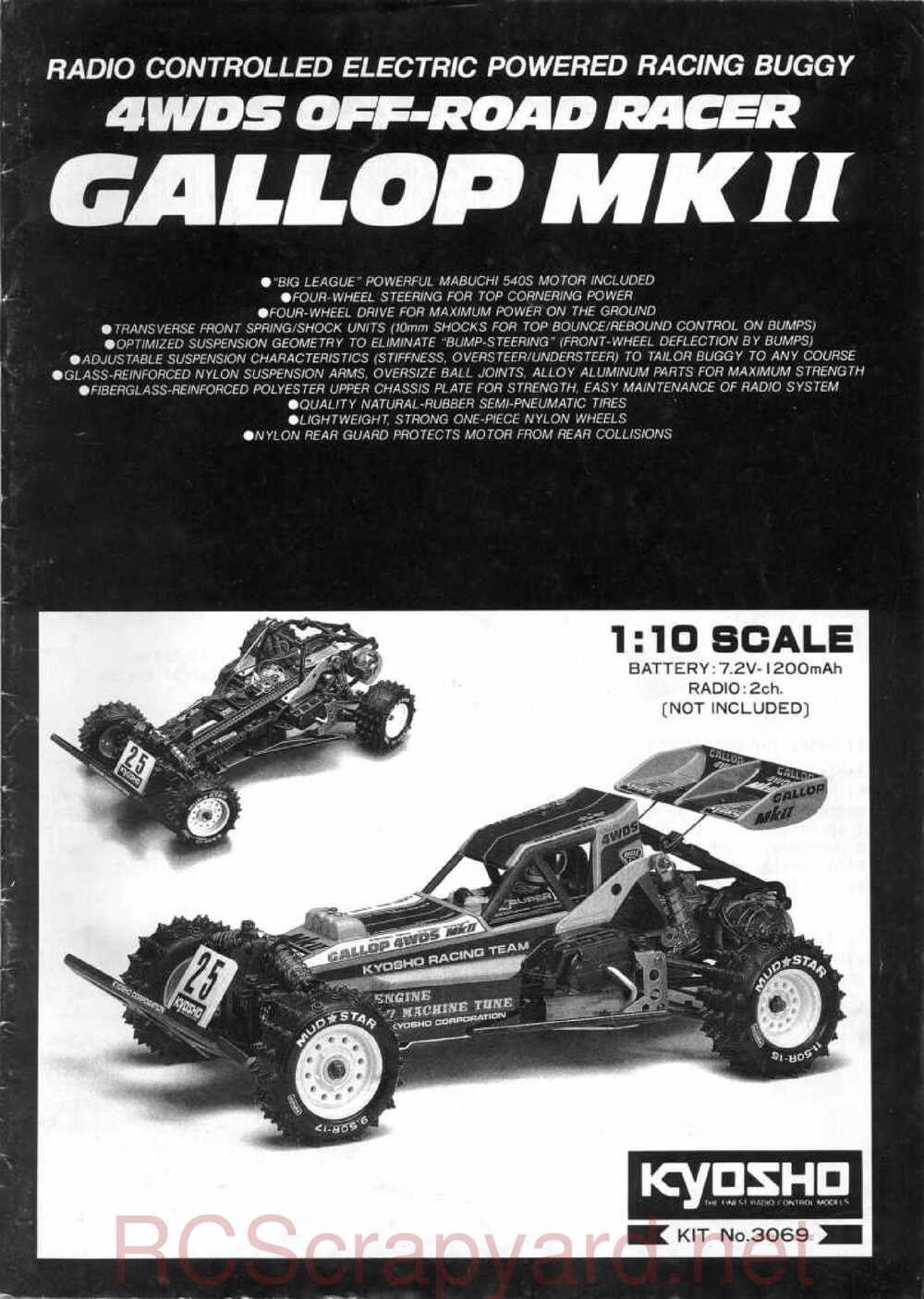 Kyosho - 3069 - Gallop MkII - Manual - Page 01