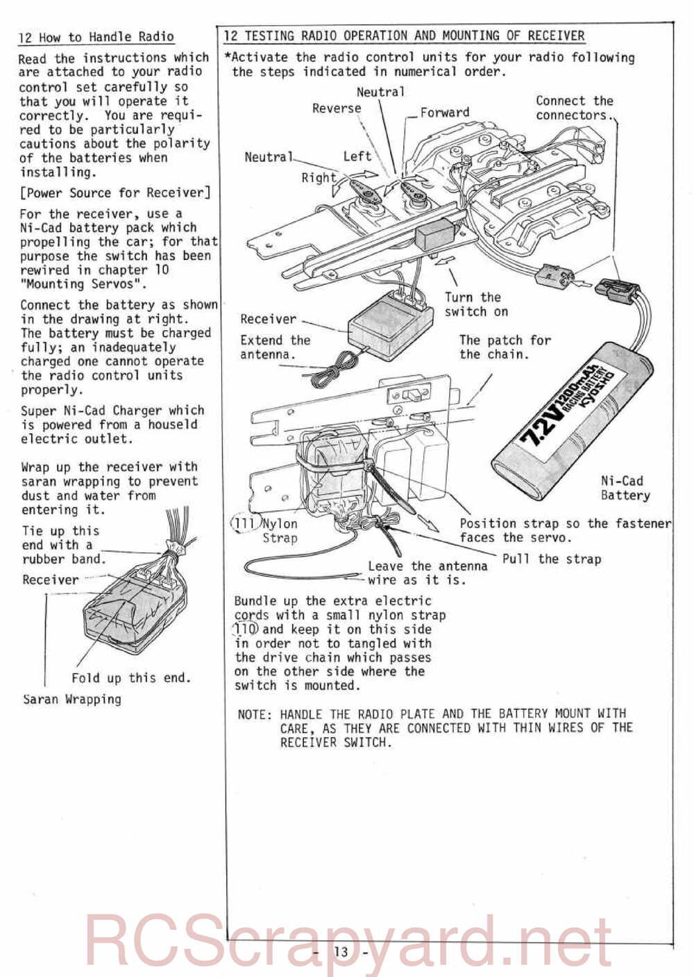 Kyosho - 3069 - Gallop MkII - Manual - Page 13