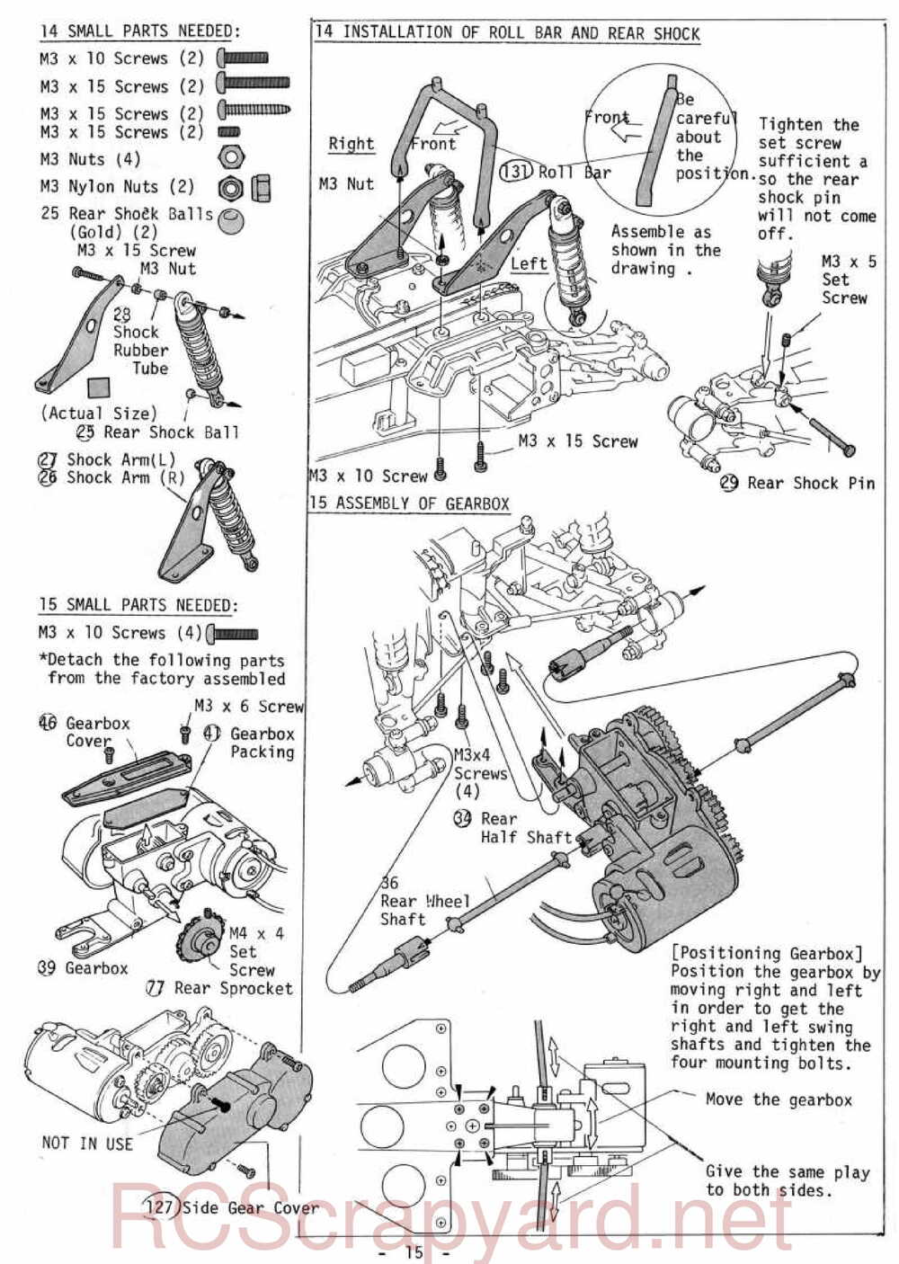 Kyosho - 3069 - Gallop MkII - Manual - Page 15