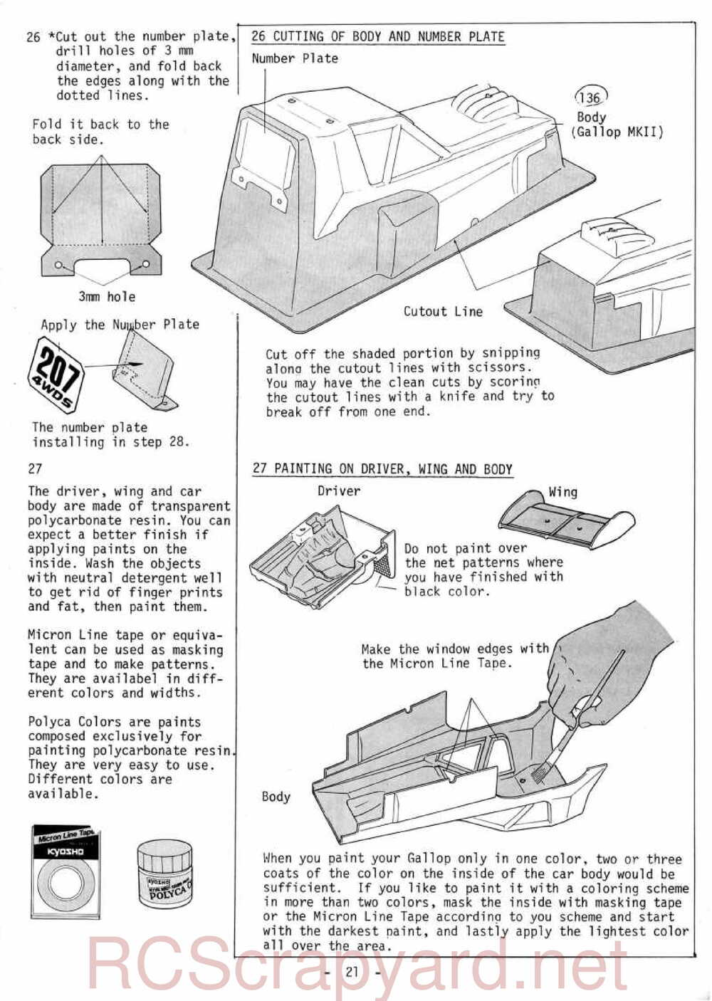 Kyosho - 3069 - Gallop MkII - Manual - Page 21