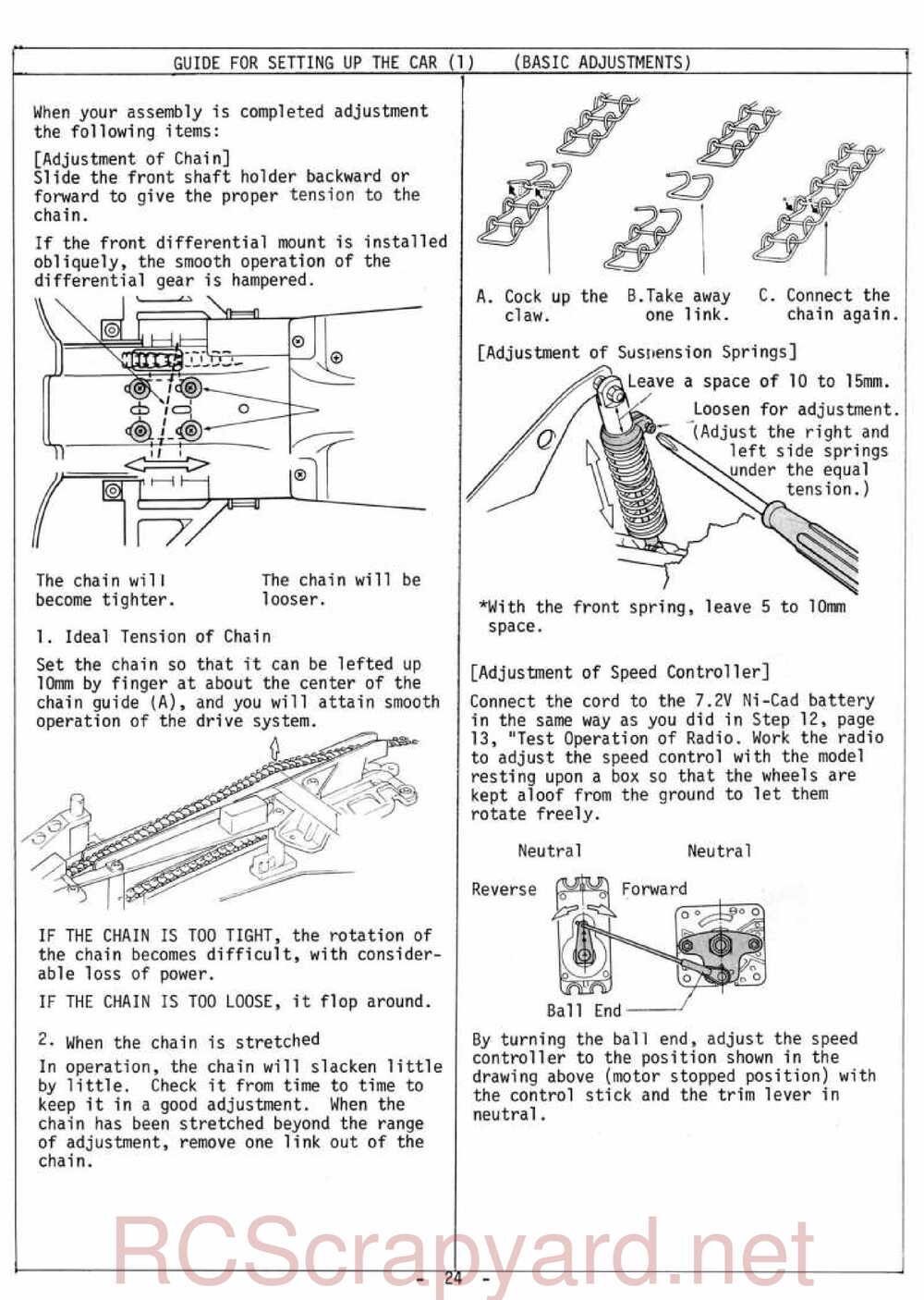 Kyosho - 3069 - Gallop MkII - Manual - Page 24