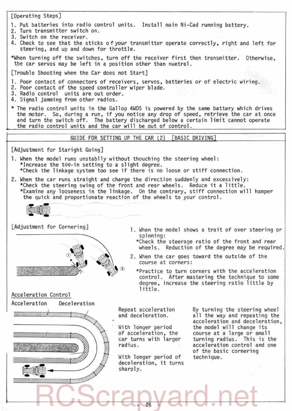Kyosho - 3069 - Gallop MkII - Manual - Page 26