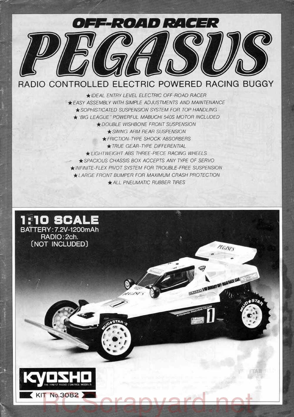 Kyosho - 3082 - Pegasus - Manual - Page 01