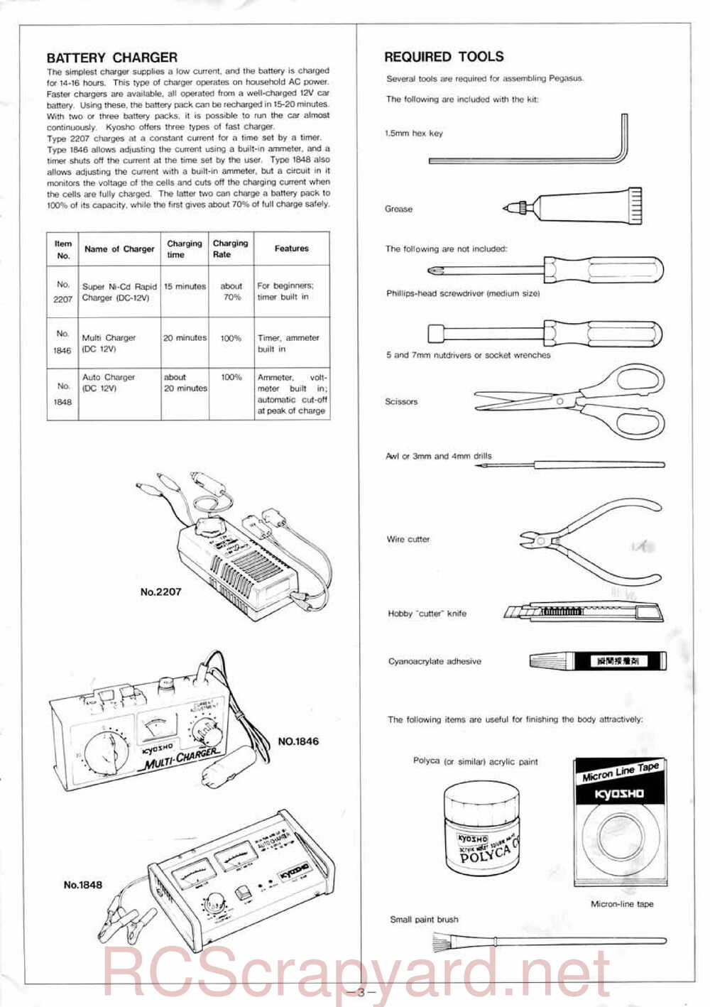 Kyosho - 3082 - Pegasus - Manual - Page 03