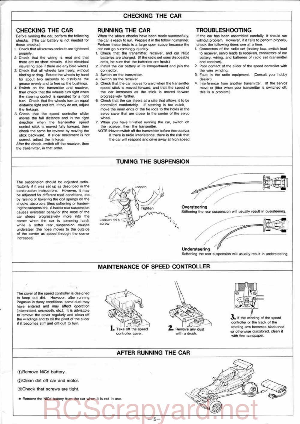 Kyosho - 3082 - Pegasus - Manual - Page 15