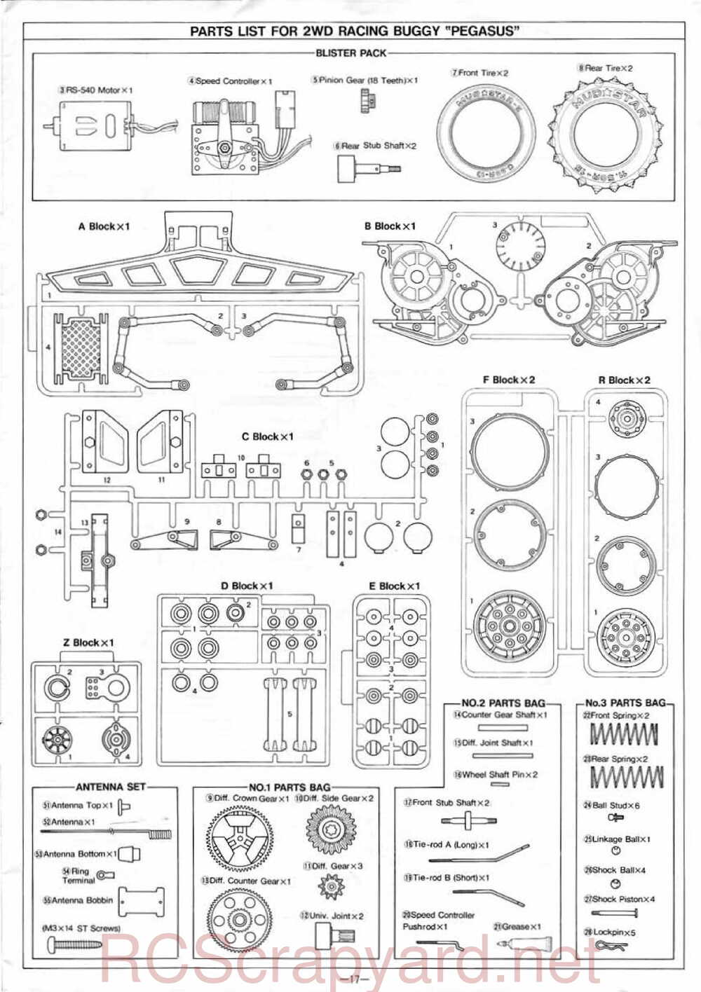 Kyosho - 3082 - Pegasus - Manual - Page 17