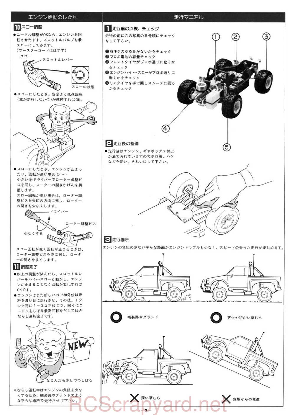 Kyosho - 3085 - Minitz-06 - Datsun-Stepside - Manual - Page 09