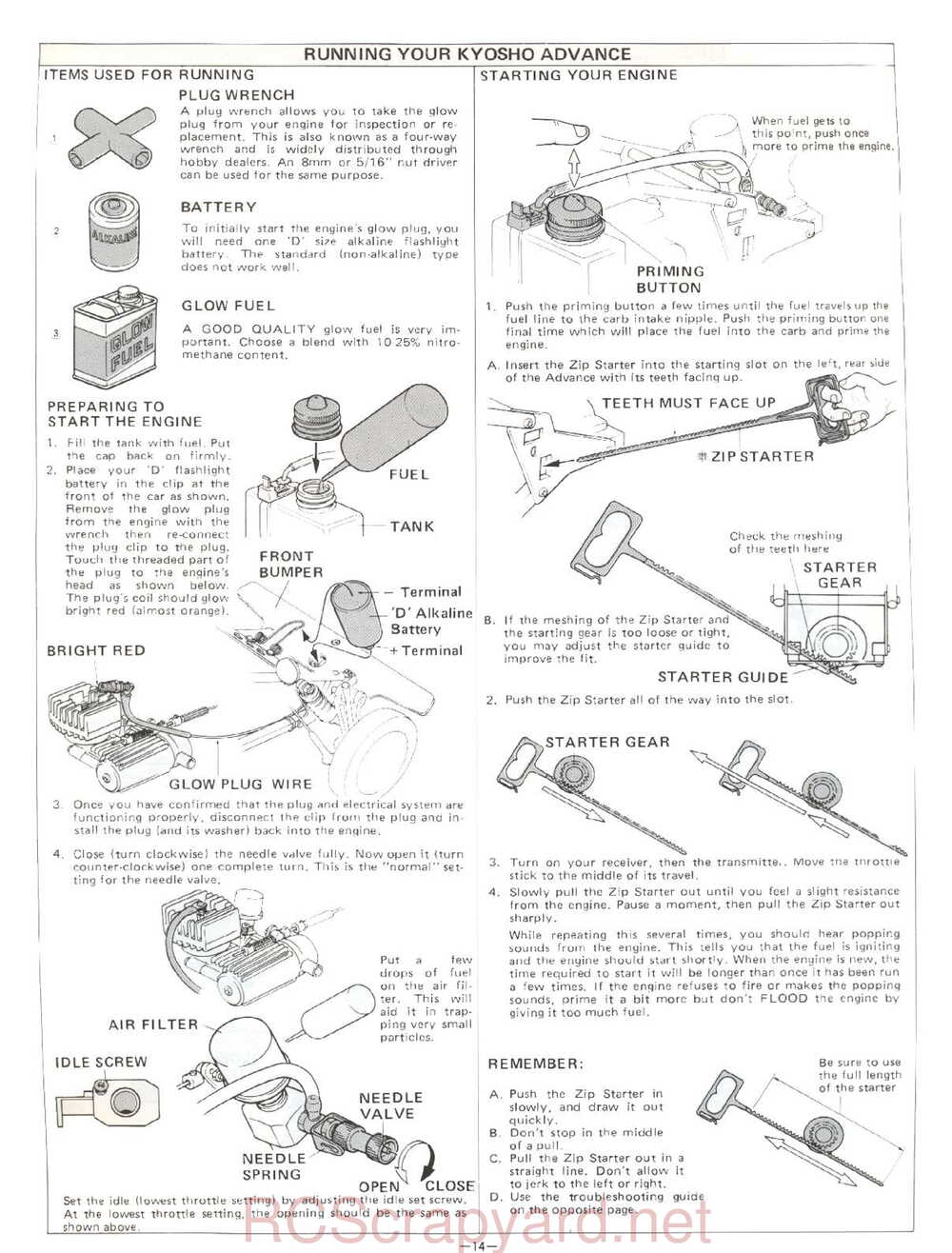 Kyosho - 3088 - Advance - Manual - Page 14