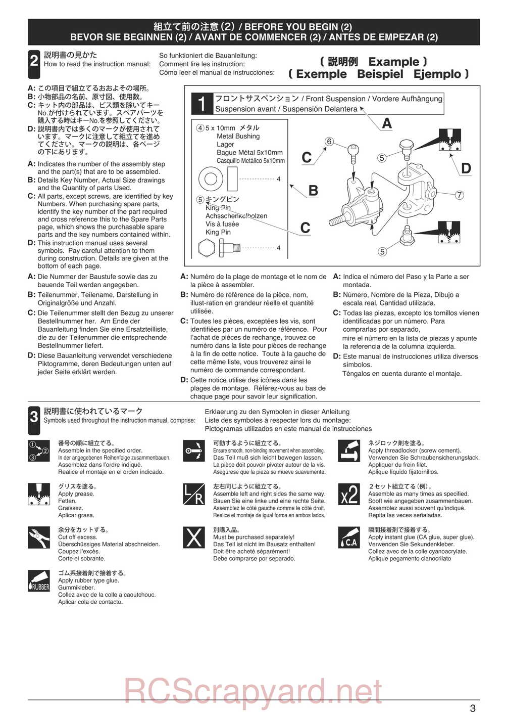 Kyosho - 30903 - EP FAZER - Manual - Page 03
