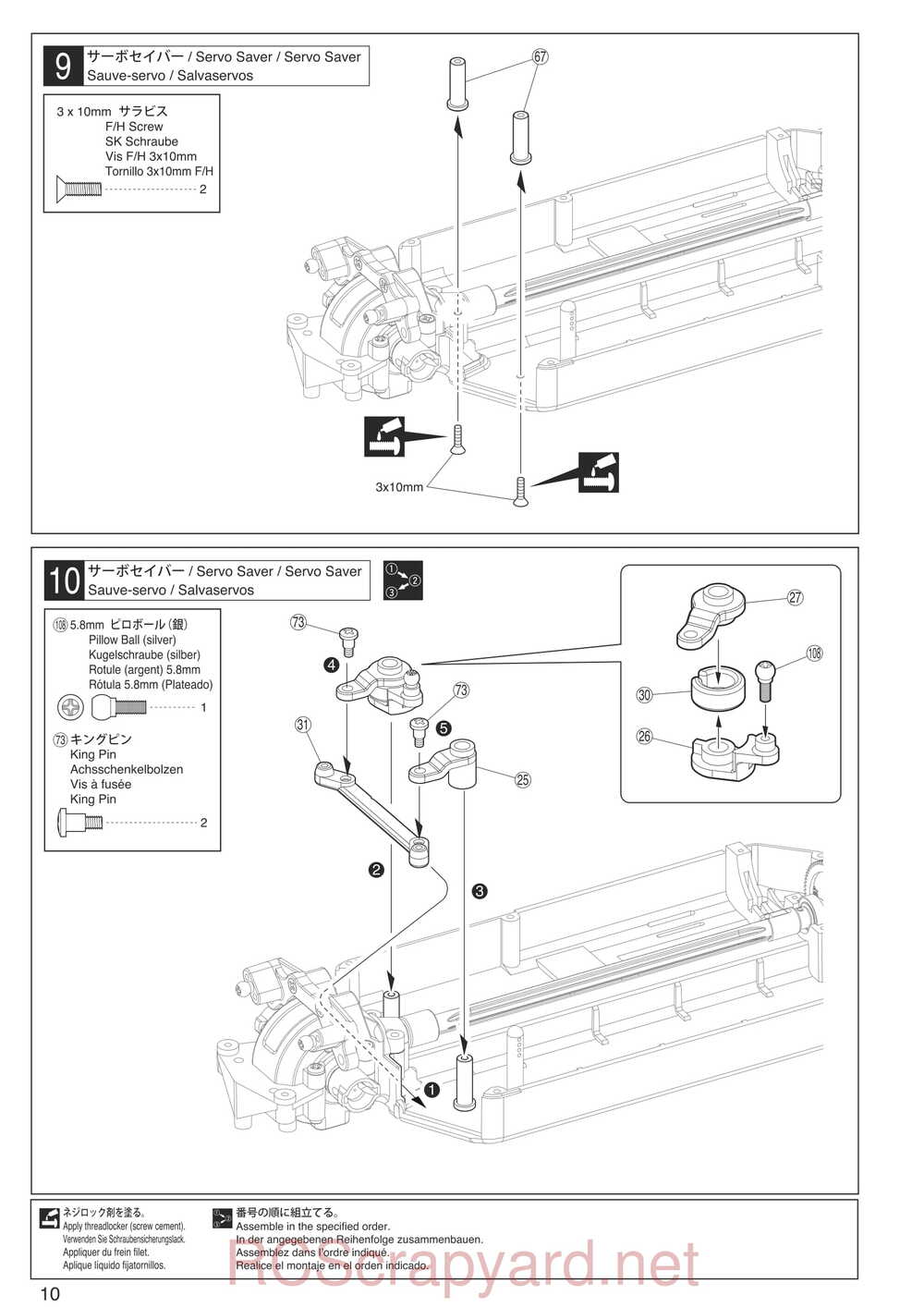 Kyosho - 30903 - EP FAZER - Manual - Page 10