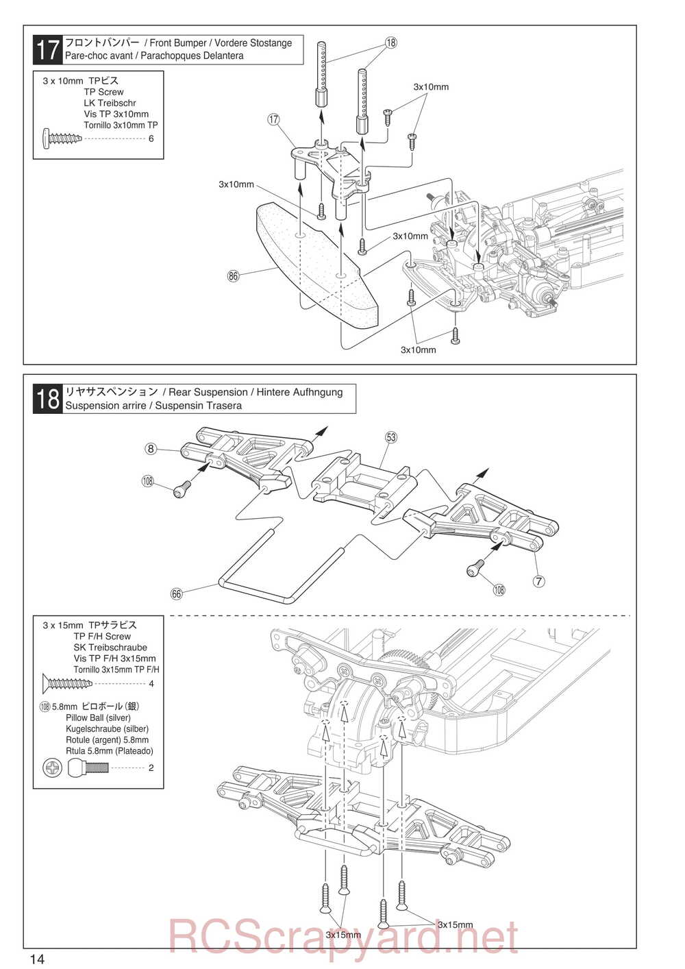 Kyosho - 30903 - EP FAZER - Manual - Page 14