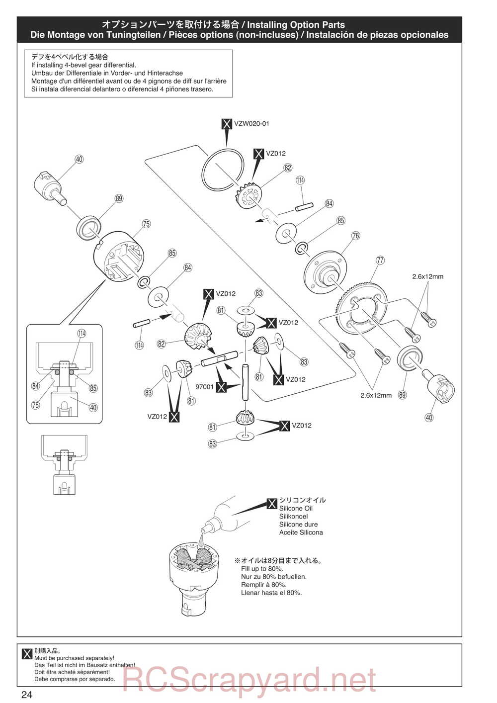 Kyosho - 30903 - EP FAZER - Manual - Page 24