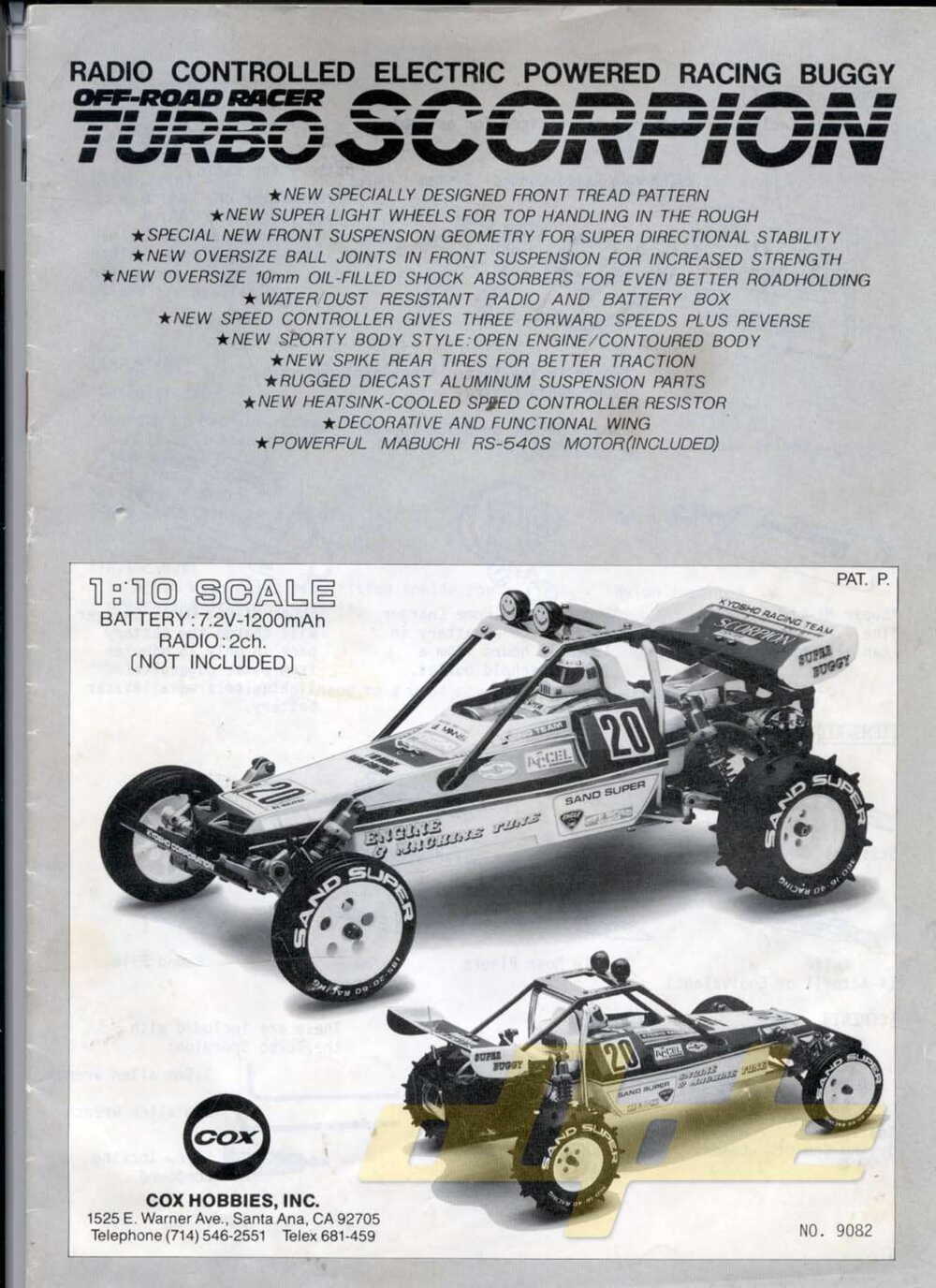 Kyosho - 3091 - Turbo-Scorpion - Manual - Page 01