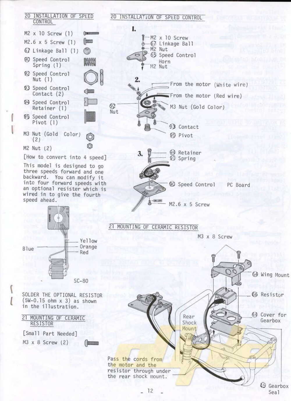 Kyosho - 3091 - Turbo-Scorpion - Manual - Page 11