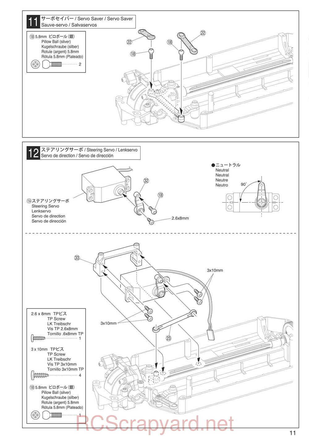 Kyosho - 30912 - EP Fazer Rally - Manual - Page 11