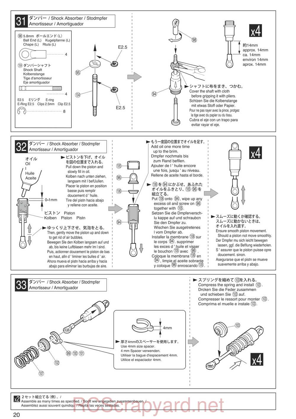 Kyosho - 30912 - EP Fazer Rally - Manual - Page 20