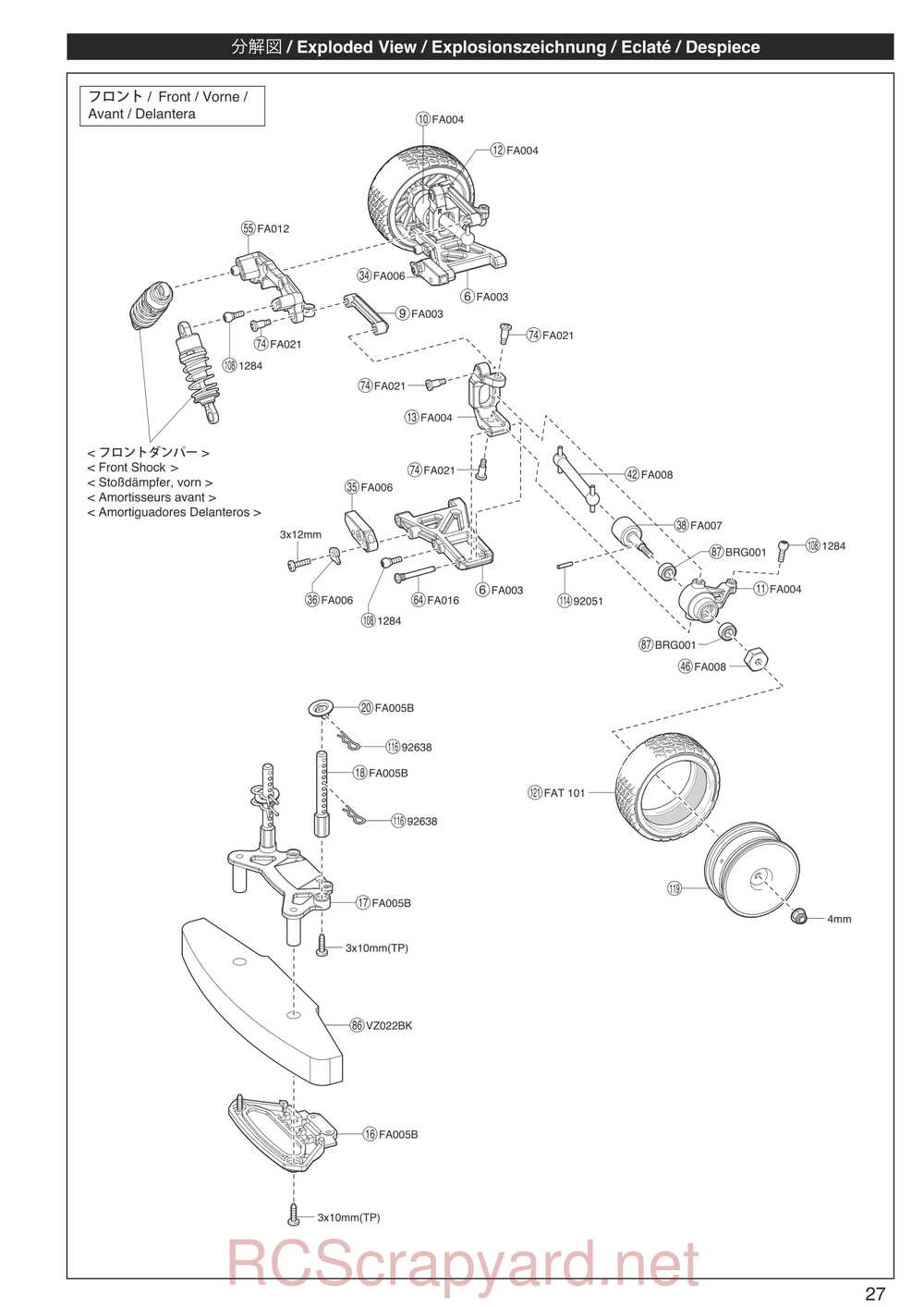 Kyosho - 30912 - EP Fazer Rally - Manual - Page 27