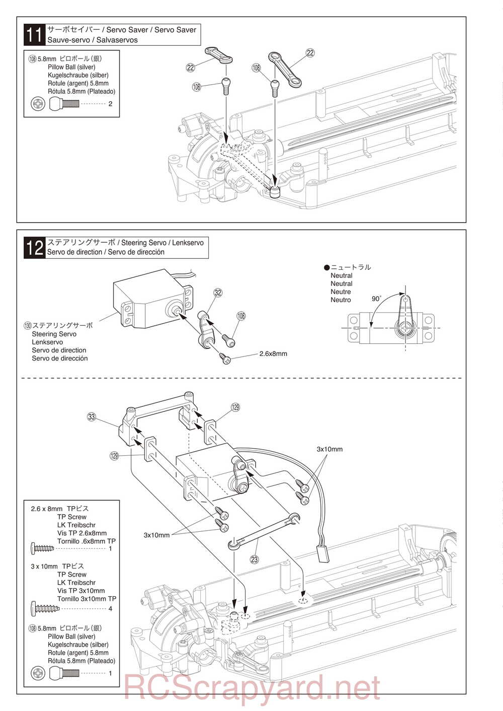 Kyosho - 30913 - 30914 - EP FAZER VE-X - Manual - Page 12