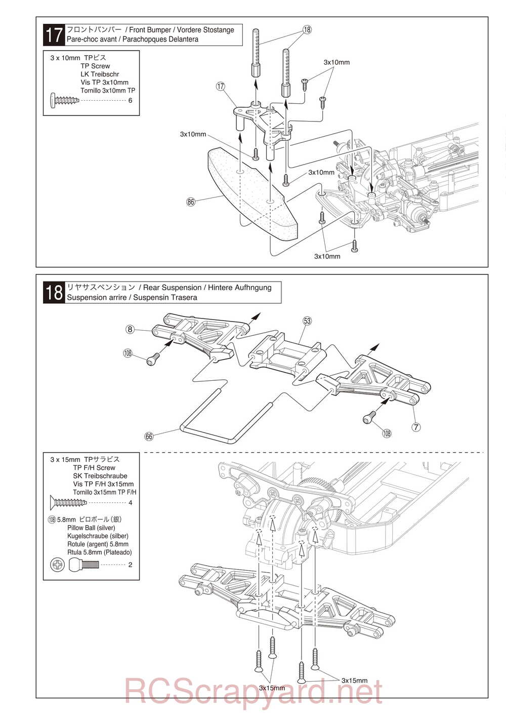 Kyosho - 30913 - 30914 - EP FAZER VE-X - Manual - Page 15