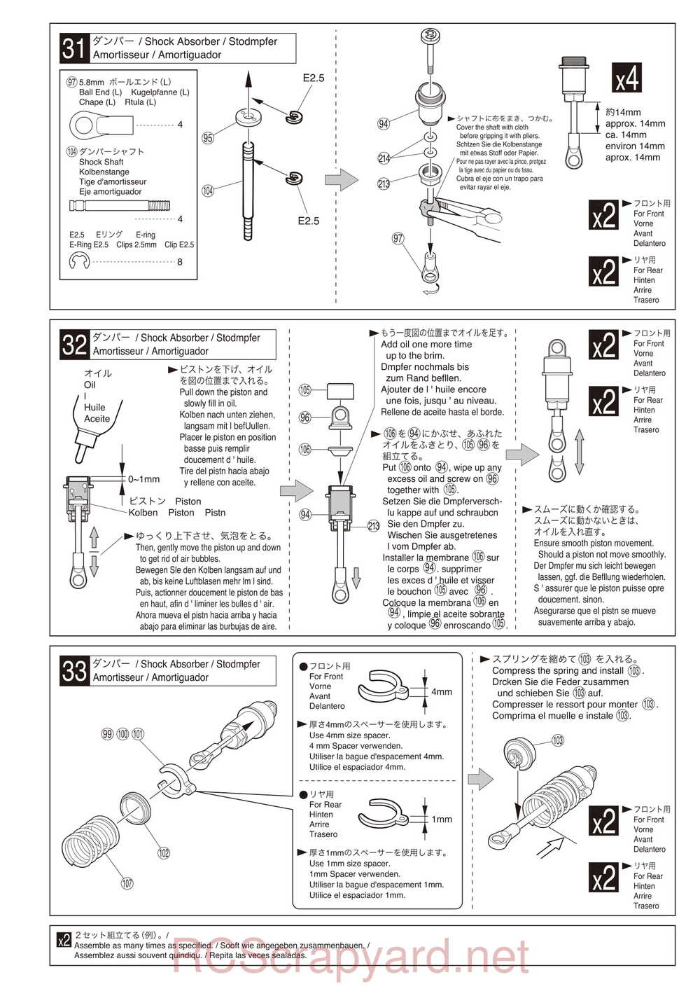 Kyosho - 30913 - 30914 - EP FAZER VE-X - Manual - Page 21