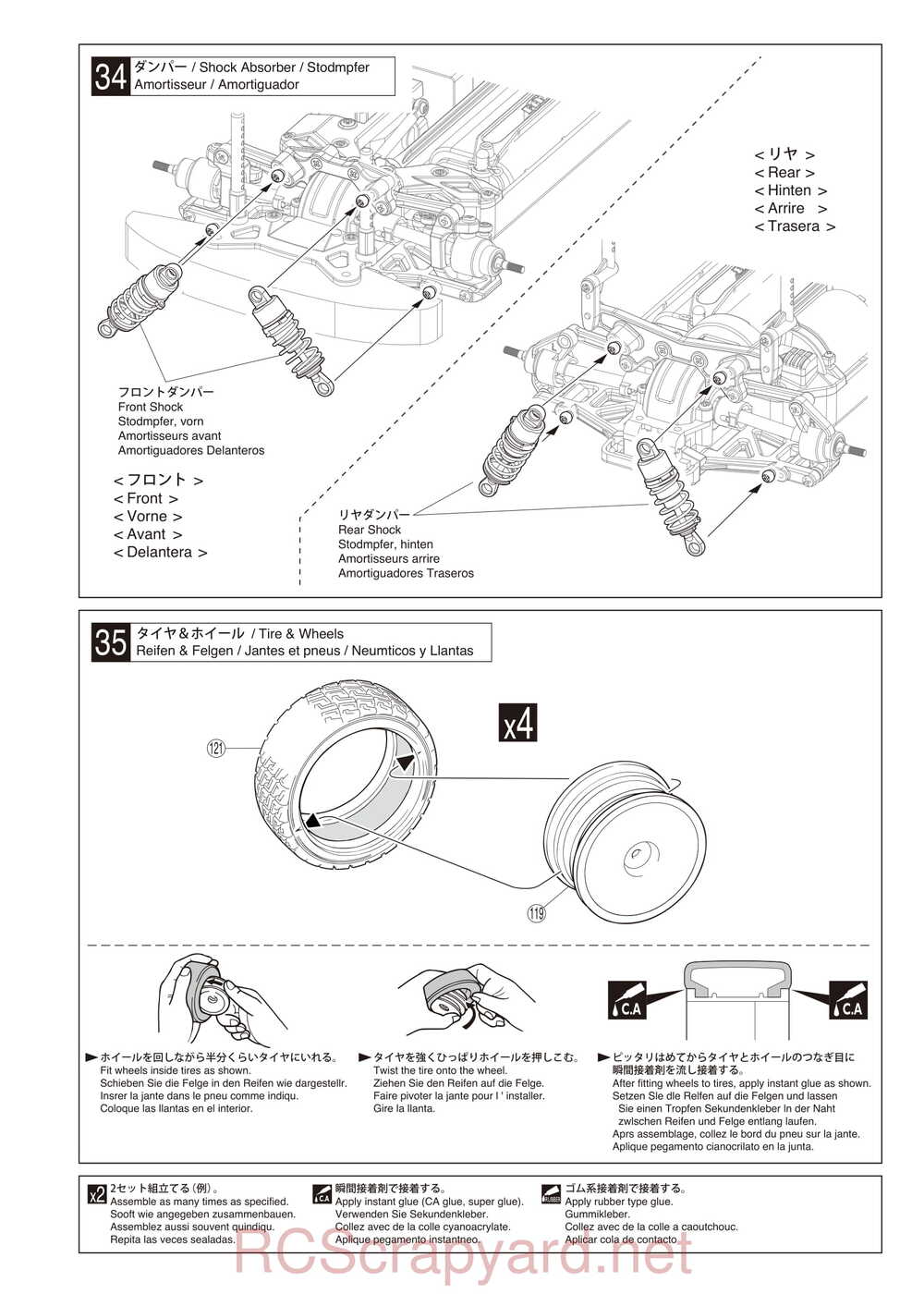 Kyosho - 30913 - 30914 - EP FAZER VE-X - Manual - Page 22