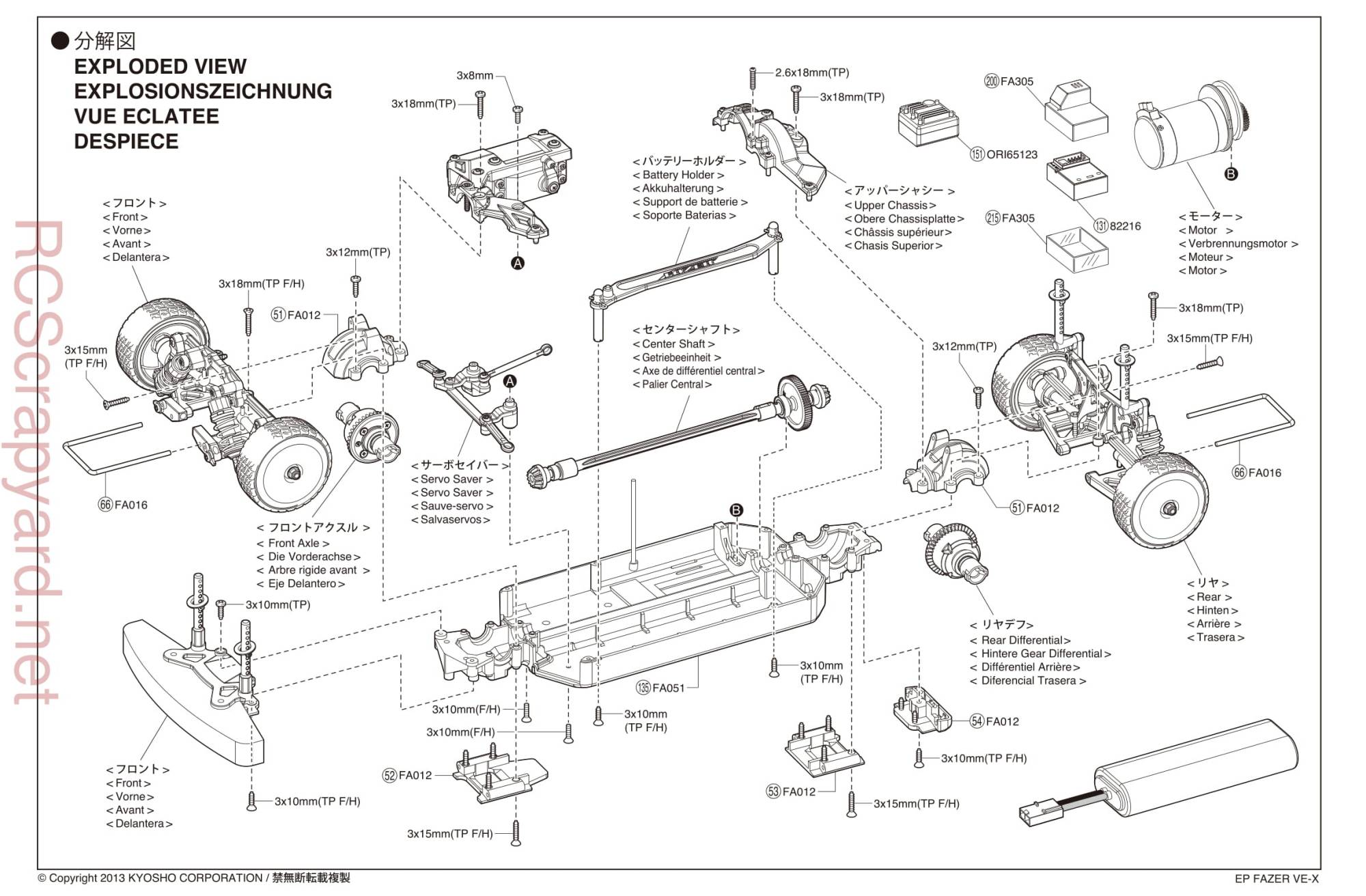 Kyosho - 30913 - 30914 - EP FAZER VE-X - Manual - Page 27