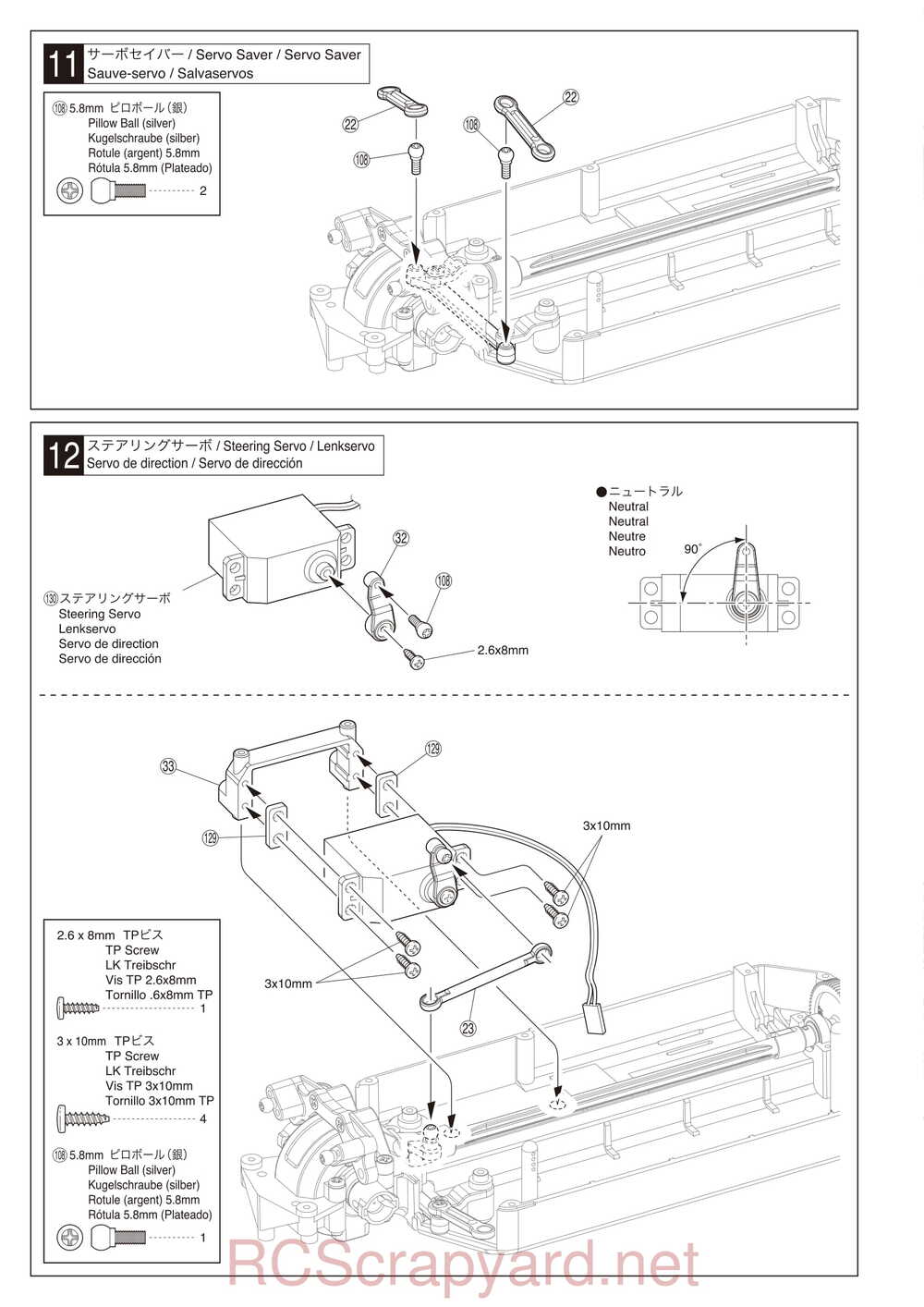 Kyosho - 30915 - 30916 - EP FAZER-VE - Manual - Page 12