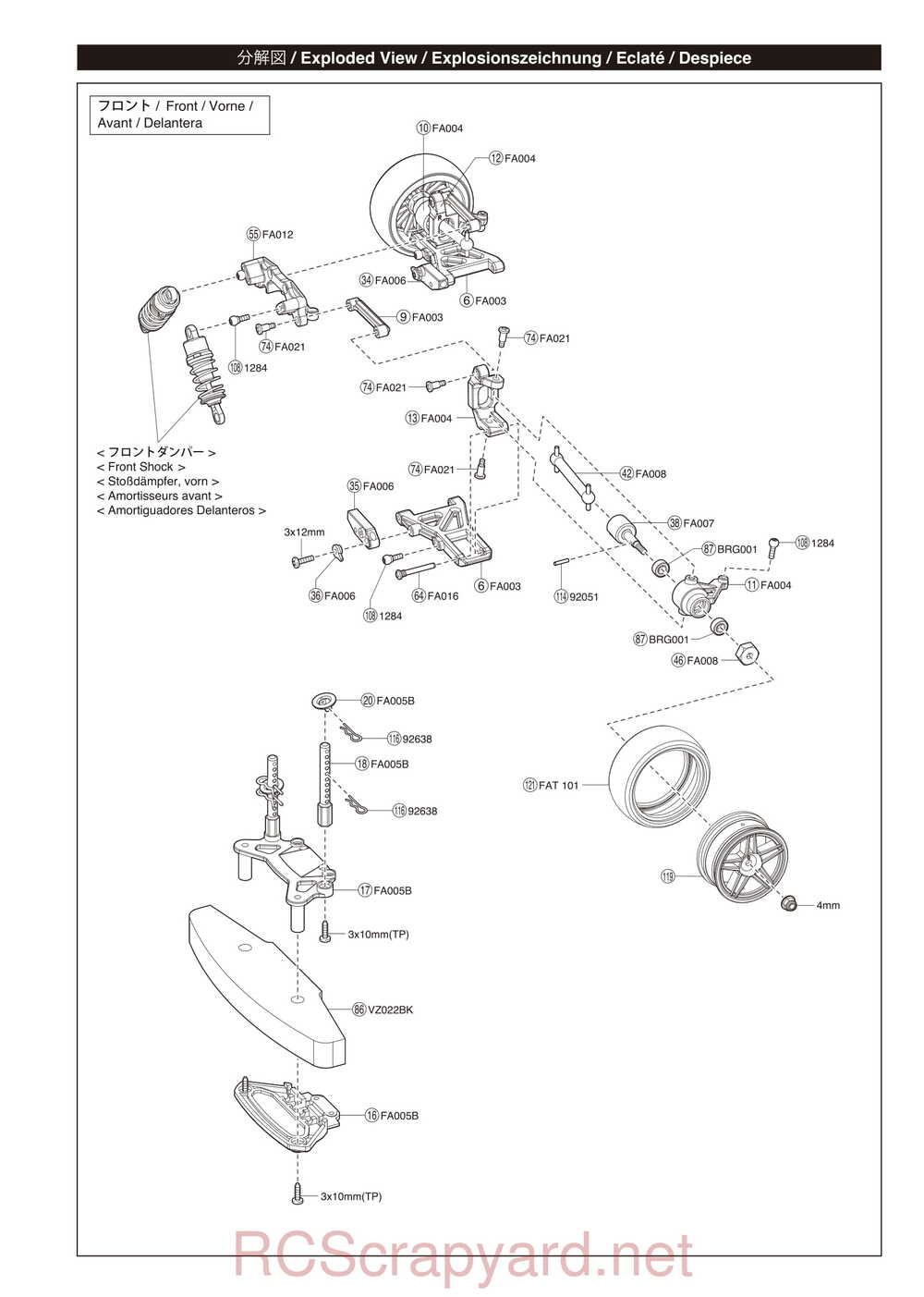 Kyosho - 30915 - 30916 - EP FAZER-VE - Manual - Page 28