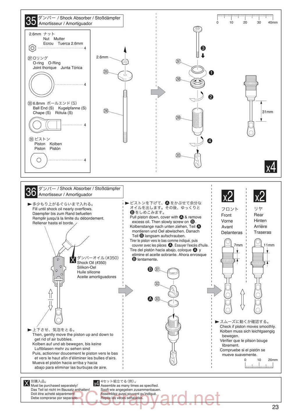Kyosho - 30935 - Inferno GT2 VE Race-Spec - Manual - Page 23