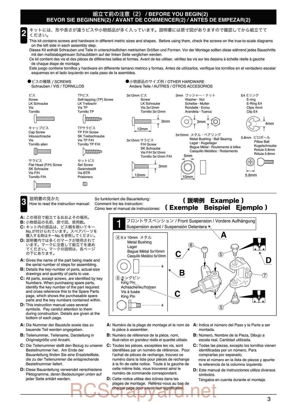Kyosho - 30992 - EP Fazer Rage VE - Manual - Page 03