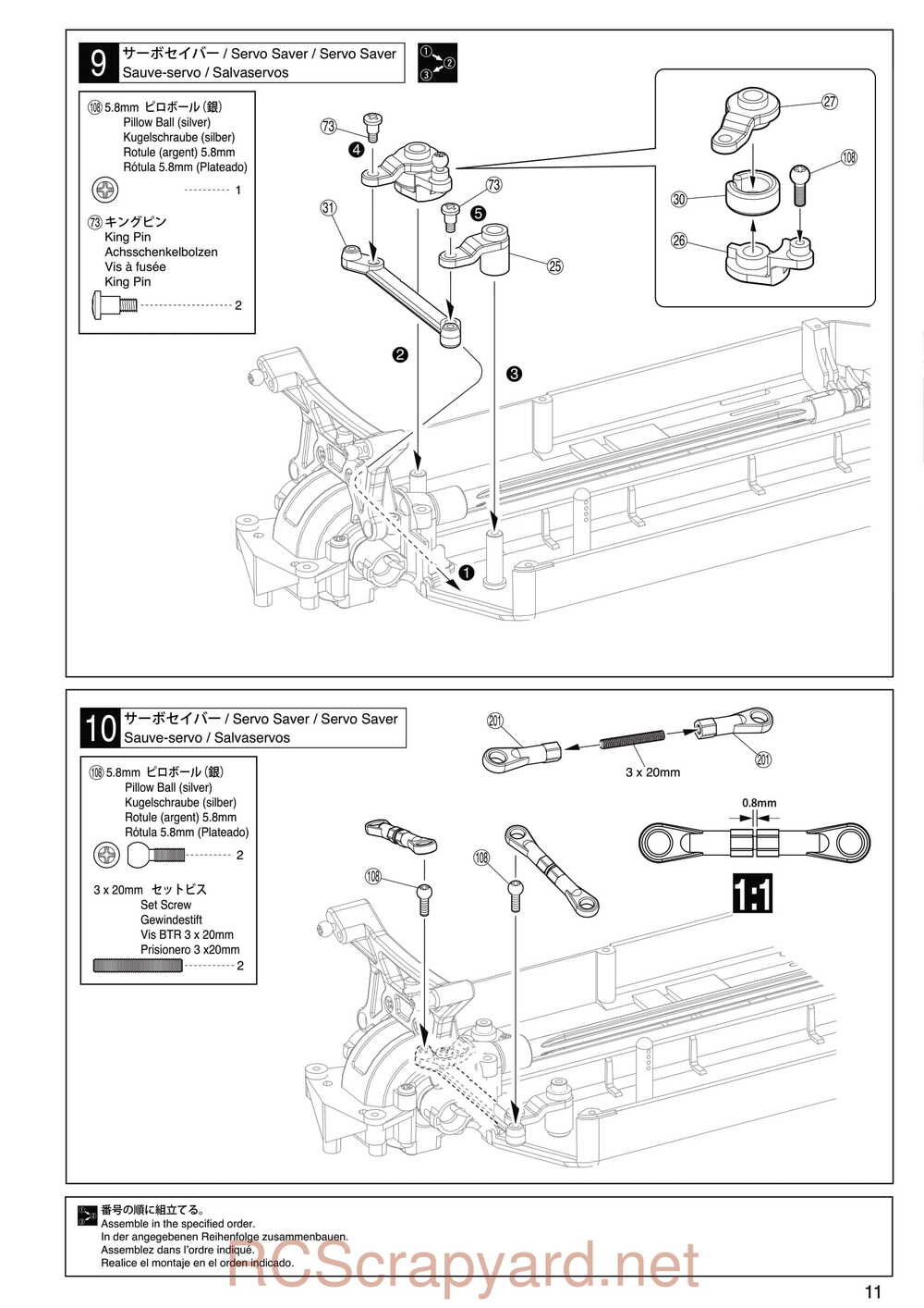 Kyosho - 30992 - EP Fazer Rage VE - Manual - Page 11