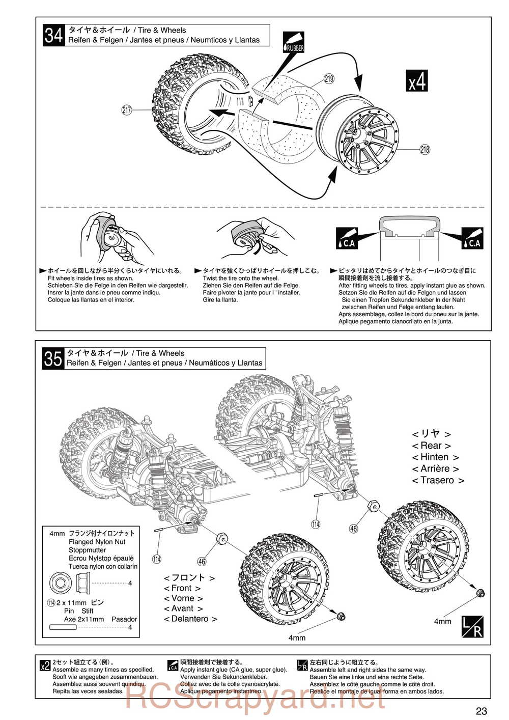 Kyosho - 30992 - EP Fazer Rage VE - Manual - Page 23