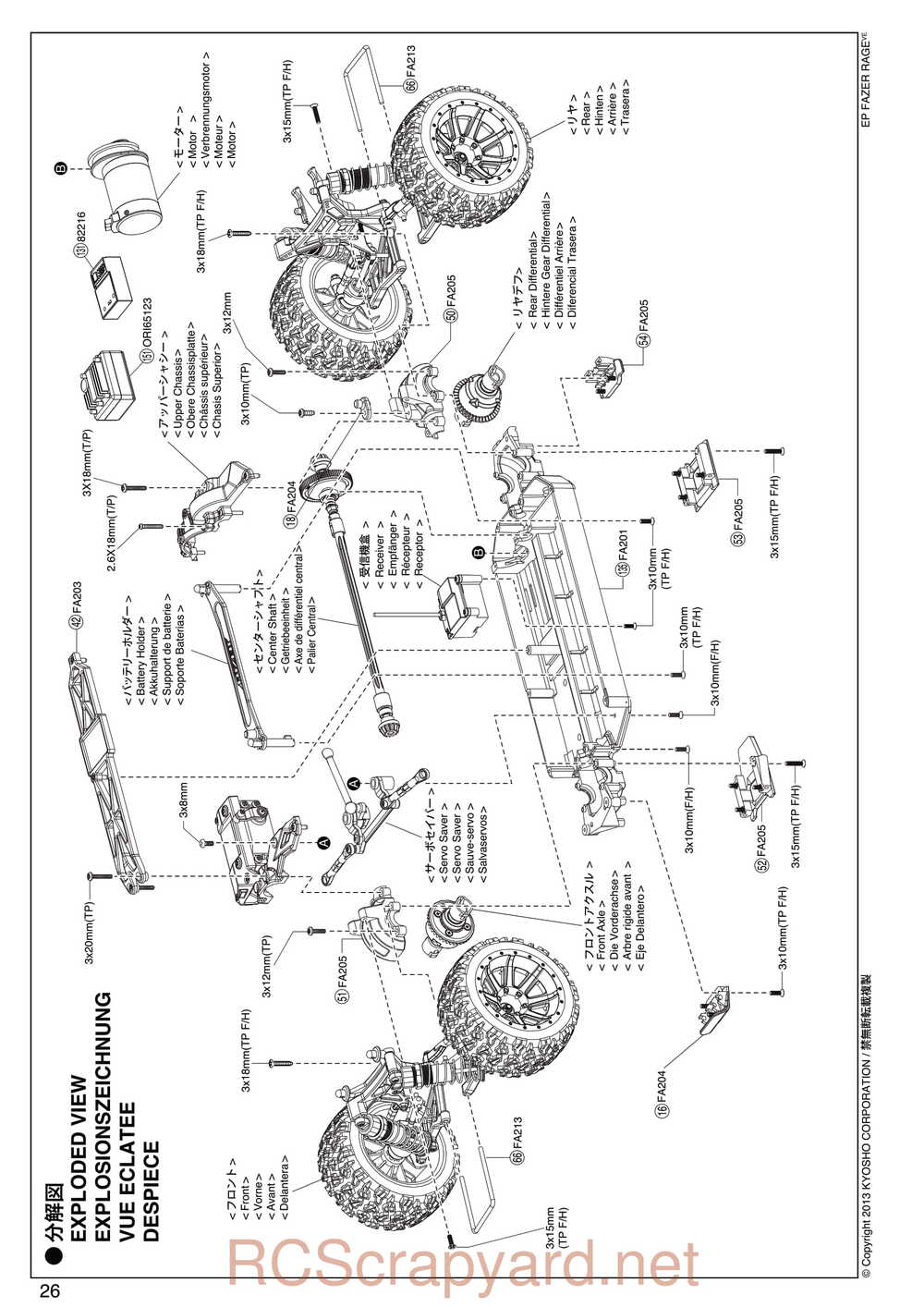 Kyosho - 30992 - EP Fazer Rage VE - Manual - Page 26