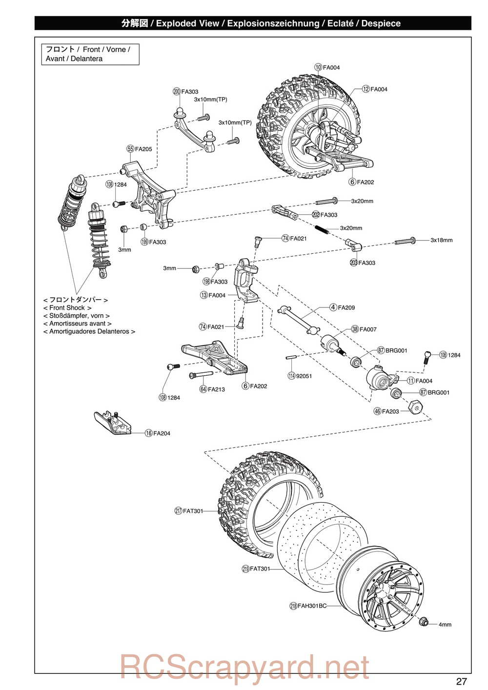 Kyosho - 30992 - EP Fazer Rage VE - Manual - Page 27