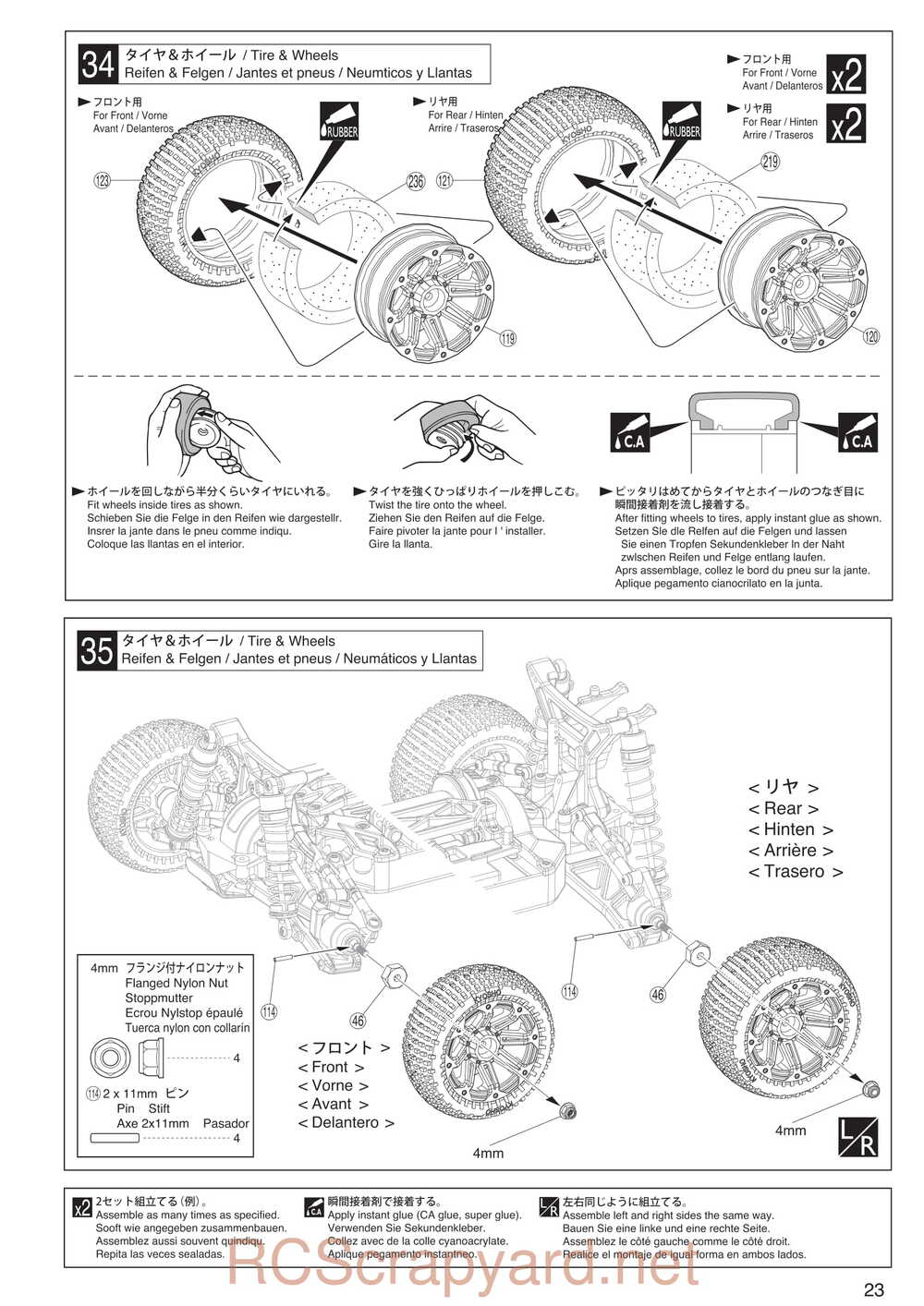 Kyosho - 30993 - Dirt-Hog - Manual - Page 23