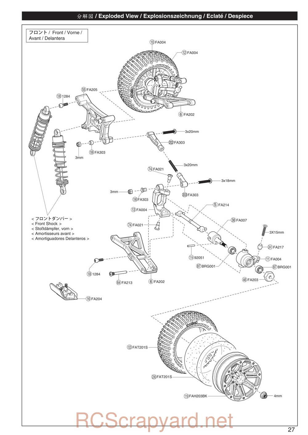 Kyosho - 30993 - Dirt-Hog - Manual - Page 27