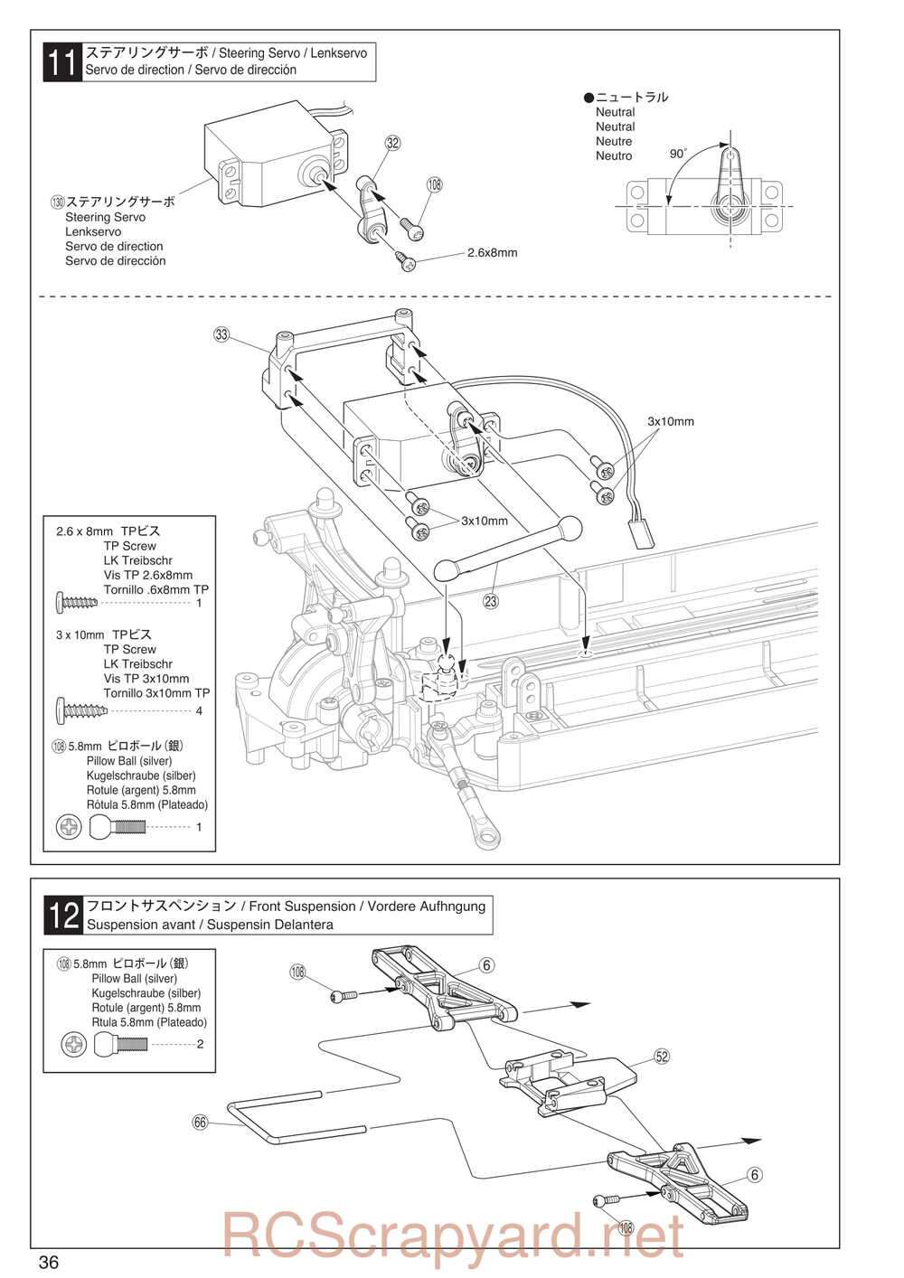 Kyosho - 30994 - MAD-BUG - Manual - Page 12