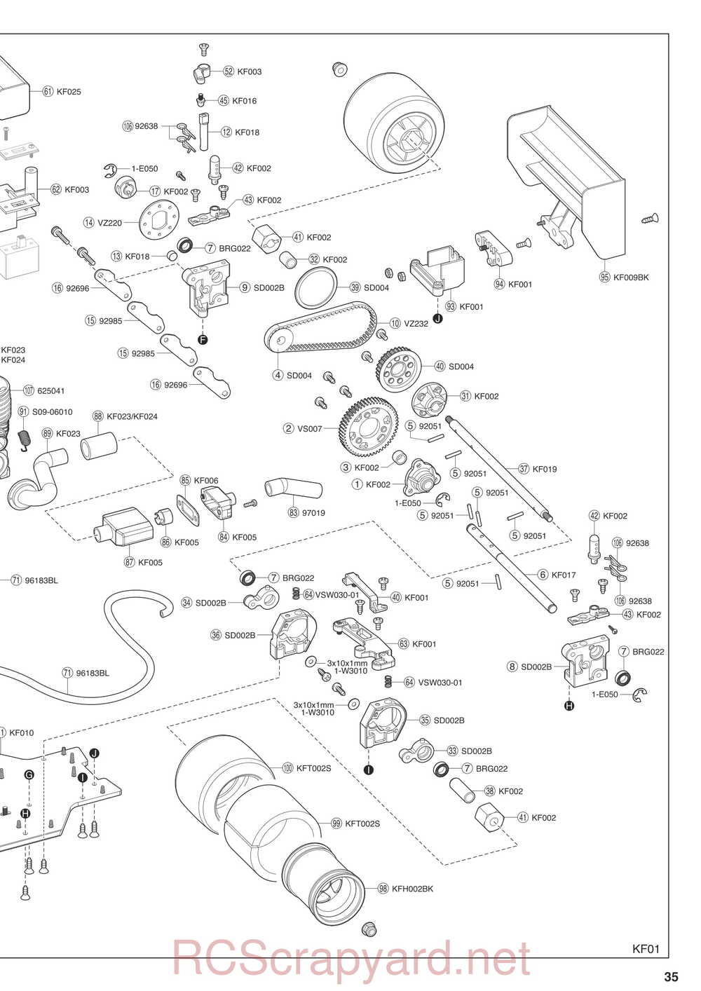 Kyosho - 31007 - KF01 - Manual - Page 35