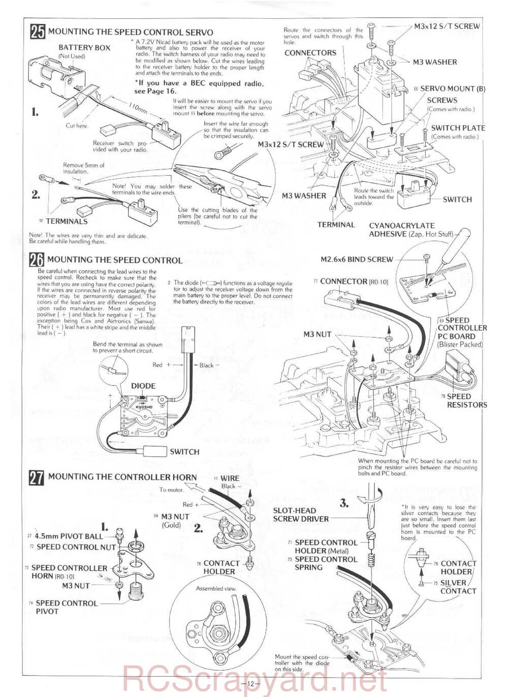 Kyosho - 3101 - Rocky - Manual - Page 12