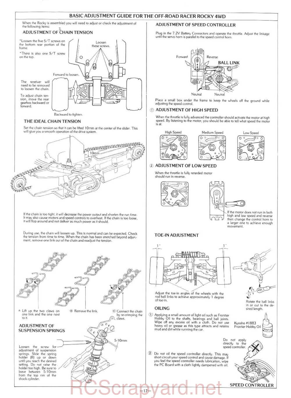 Kyosho - 3101 - Rocky - Manual - Page 17