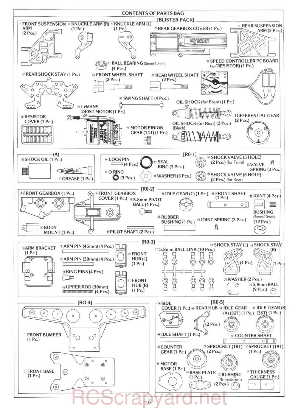 Kyosho - 3101 - Rocky - Manual - Page 20