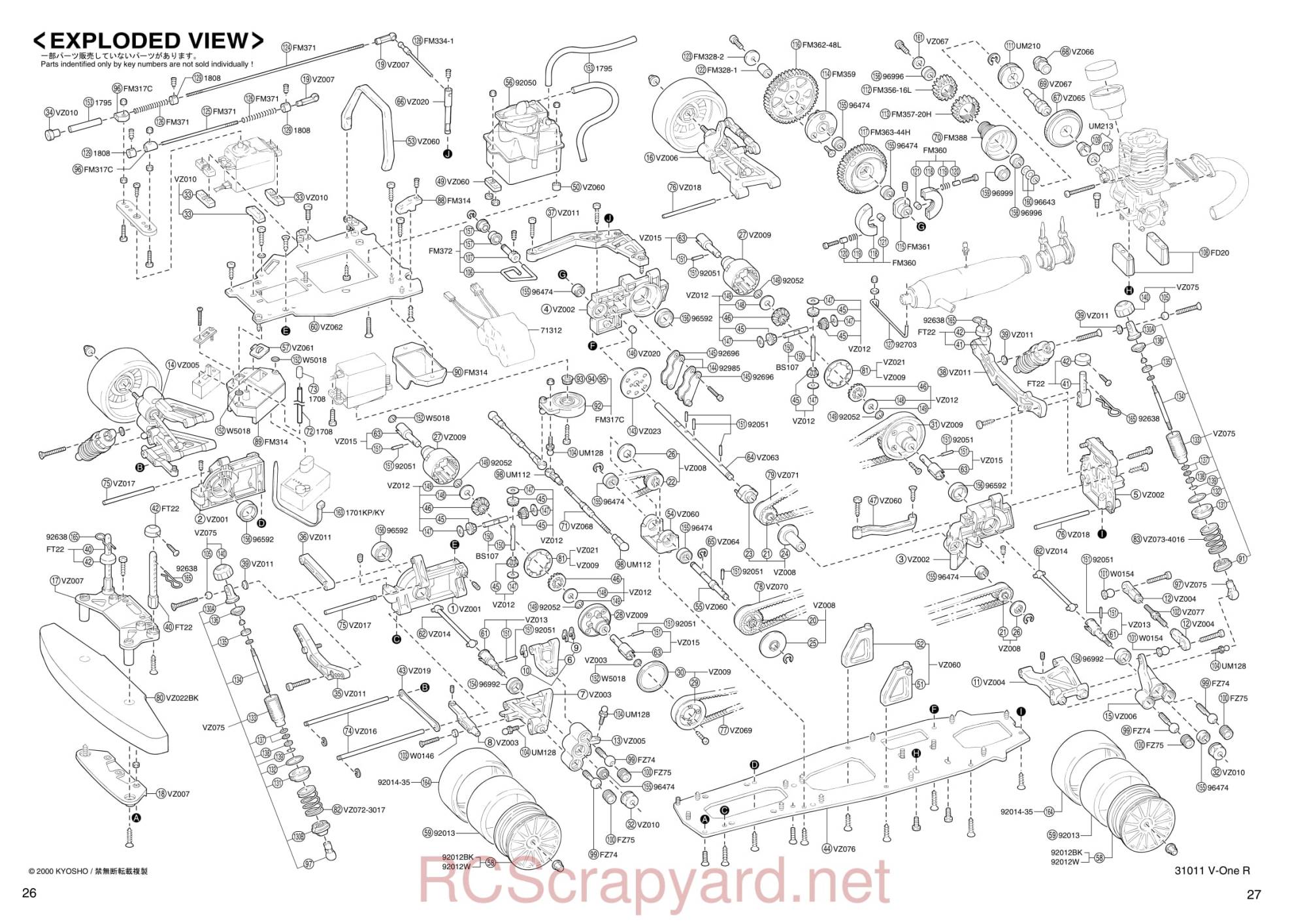 Kyosho - 31011 - V-One R - Manual - Page 26