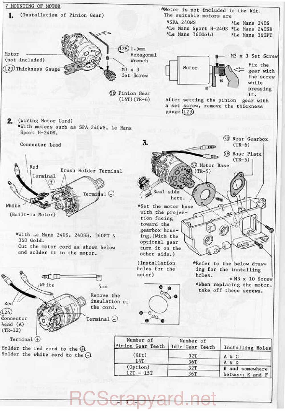 Kyosho - 3103 - Turbo-Rocky - Manual - Page 07