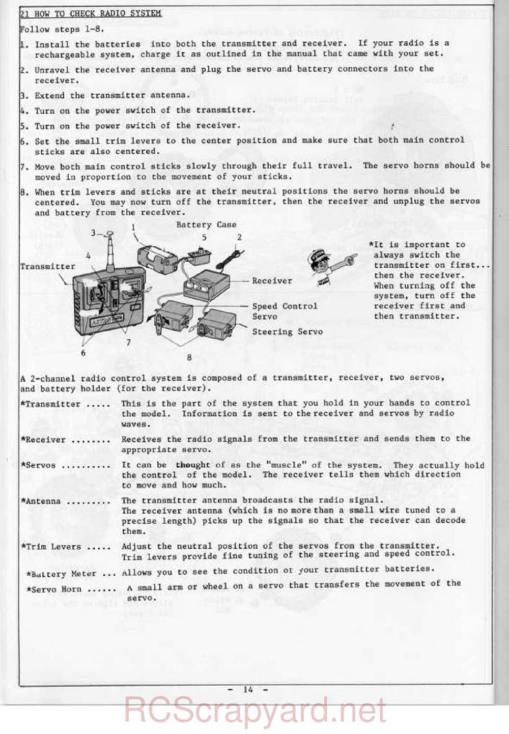 Kyosho - 3103 - Turbo-Rocky - Manual - Page 14