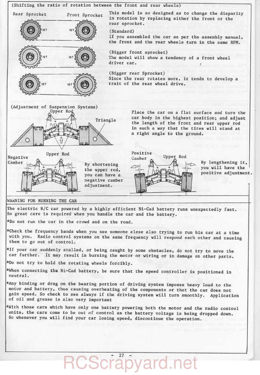 Kyosho - 3103 - Turbo-Rocky - Manual - Page 27