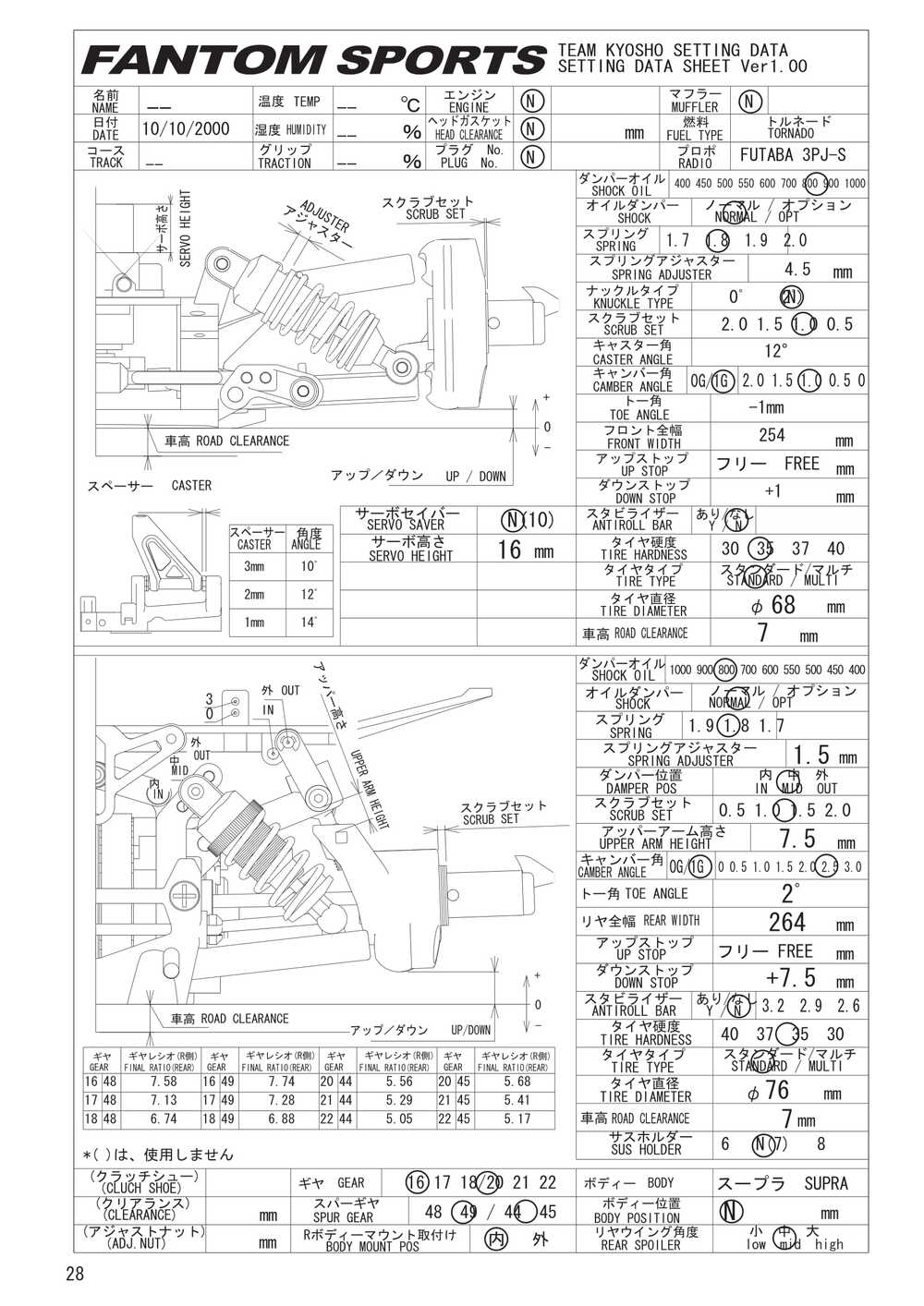 Kyosho - 31041 - Fantom Sports - Manual - Page 28