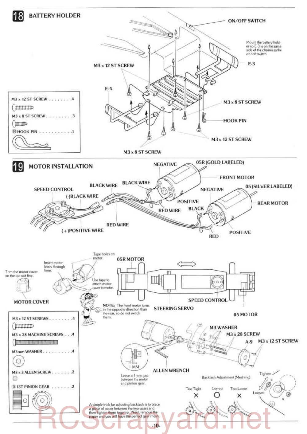 Kyosho - 3106 - Double-Dare - Manual - Page 10